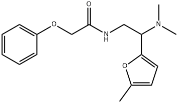 N-[2-(dimethylamino)-2-(5-methylfuran-2-yl)ethyl]-2-phenoxyacetamide Structural