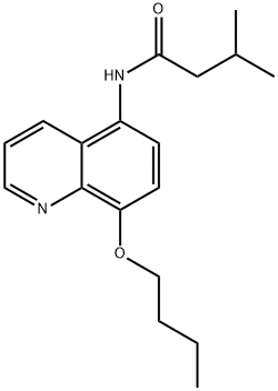 N-(8-butoxyquinolin-5-yl)-3-methylbutanamide Structural