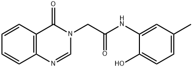 N-(2-hydroxy-5-methylphenyl)-2-(4-oxoquinazolin-3-yl)acetamide Structural