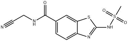 N-(cyanomethyl)-2-(methanesulfonamido)-1,3-benzothiazole-6-carboxamide Structural