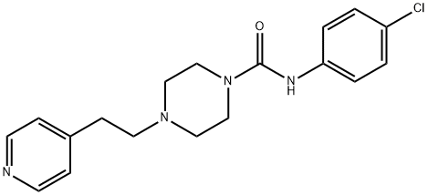 N-(4-chlorophenyl)-4-(2-pyridin-4-ylethyl)piperazine-1-carboxamide Structural