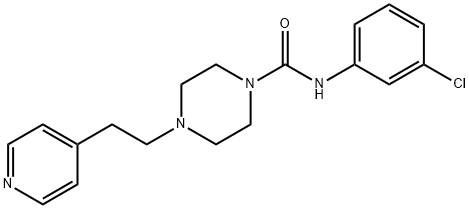 N-(3-chlorophenyl)-4-(2-pyridin-4-ylethyl)piperazine-1-carboxamide Structural