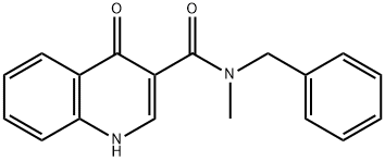N-benzyl-N-methyl-4-oxo-1H-quinoline-3-carboxamide Structural