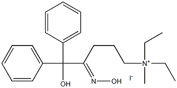 diethyl-[(4E)-5-hydroxy-4-hydroxyimino-5,5-diphenylpentyl]-methylazanium iodide Structural