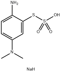 sodium 1-amino-4-(dimethylamino)-2-sulfonatosulfanylbenzene Structural