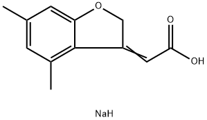 sodium (2Z)-2-(4,6-dimethyl-1-benzofuran-3-ylidene)acetate Structural