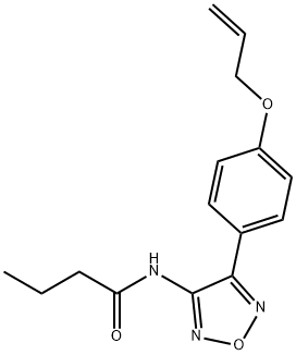 N-[4-(4-prop-2-enoxyphenyl)-1,2,5-oxadiazol-3-yl]butanamide Structural
