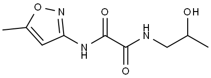 N-[(2S)-2-hydroxypropyl]-N'-(5-methyl-1,2-oxazol-3-yl)oxamide Structural