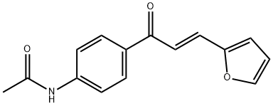 N-[4-[(E)-3-(furan-2-yl)prop-2-enoyl]phenyl]acetamide Structural