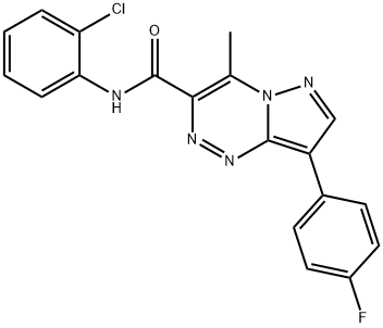 N-(2-chlorophenyl)-8-(4-fluorophenyl)-4-methylpyrazolo[5,1-c][1,2,4]triazine-3-carboxamide Structural