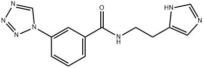 N-[2-(1H-imidazol-5-yl)ethyl]-3-(tetrazol-1-yl)benzamide Structural