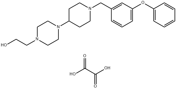 oxalic acid 2-[4-[1-[(3-phenoxyphenyl)methyl]piperidin-4-yl]piperazin-1-yl]ethanol Structural