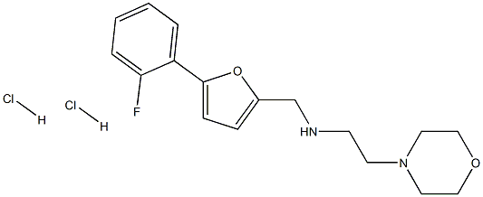 N-[[5-(2-fluorophenyl)furan-2-yl]methyl]-2-morpholin-4-ylethanamine dihydrochloride Structural