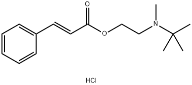 tert-butyl-methyl-[2-[(E)-3-phenylprop-2-enoyl]oxyethyl]azanium chloride Structural
