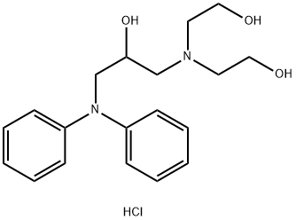 bis(2-hydroxyethyl)-[2-hydroxy-3-(N-phenylanilino)propyl]azanium chloride Structural