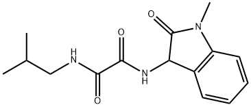 N'-(1-methyl-2-oxo-3H-indol-3-yl)-N-(2-methylpropyl)oxamide Structural