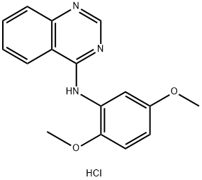 N-(2,5-dimethoxyphenyl)quinazolin-4-amine hydrochloride Structural