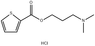 dimethyl-[3-(thiophene-2-carbonyloxy)propyl]azanium chloride Structural