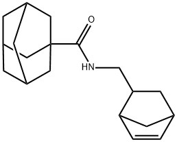 N-(5-bicyclo[2.2.1]hept-2-enylmethyl)adamantane-1-carboxamide Structural