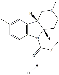 methyl (4aS,9bR)-2,8-dimethyl-3,4,4a,9b-tetrahydro-1H-pyrido[4,3-b]indole-5-carboxylate hydrochloride Structural
