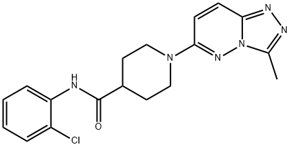 N-(2-chlorophenyl)-1-(3-methyl-[1,2,4]triazolo[4,3-b]pyridazin-6-yl)piperidine-4-carboxamide Structural