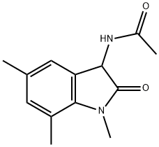 N-(1,5,7-trimethyl-2-oxo-3H-indol-3-yl)acetamide Structural