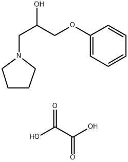 oxalic acid 1-phenoxy-3-pyrrolidin-1-ylpropan-2-ol Structural