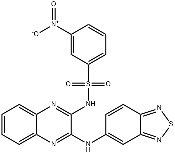 N-[3-(2,1,3-benzothiadiazol-5-ylamino)quinoxalin-2-yl]-3-nitrobenzenesulfonamide Structural
