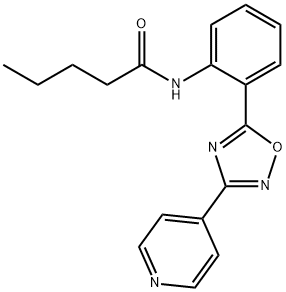 N-[2-(3-pyridin-4-yl-1,2,4-oxadiazol-5-yl)phenyl]pentanamide Structural
