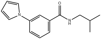 N-(2-methylpropyl)-3-pyrrol-1-ylbenzamide Structural