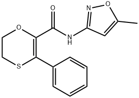N-(5-methyl-1,2-oxazol-3-yl)-5-phenyl-2,3-dihydro-1,4-oxathiine-6-carboxamide Structural