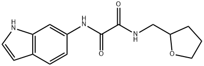 N'-(1H-indol-6-yl)-N-(oxolan-2-ylmethyl)oxamide Structural