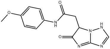 N-(4-methoxyphenyl)-2-(5-oxo-1,6-dihydroimidazo[1,2-b][1,2,4]triazol-6-yl)acetamide Structural