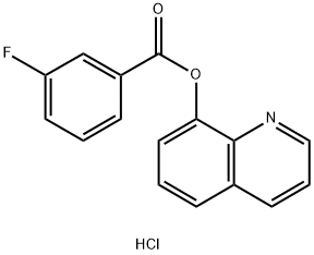 quinolin-8-yl 3-fluorobenzoate hydrochloride Structural