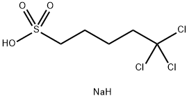 sodium 5,5,5-trichloropentane-1-sulfonate Structural