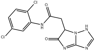N-(2,5-dichlorophenyl)-2-(5-oxo-1,6-dihydroimidazo[1,2-b][1,2,4]triazol-6-yl)acetamide Structural