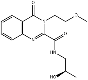 N-[(2R)-2-hydroxypropyl]-3-(2-methoxyethyl)-4-oxoquinazoline-2-carboxamide Structural