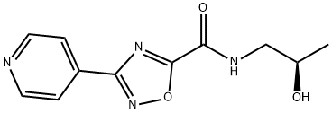 N-[(2R)-2-hydroxypropyl]-3-pyridin-4-yl-1,2,4-oxadiazole-5-carboxamide Structural