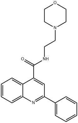 N-(2-morpholin-4-ylethyl)-2-phenylquinoline-4-carboxamide Structural