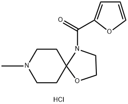 furan-2-yl-(8-methyl-1-oxa-4,8-diazaspiro[4.5]decan-4-yl)methanone hydrochloride Structural