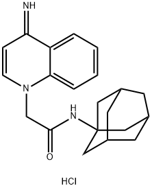 N-(1-adamantyl)-2-(4-iminoquinolin-1-yl)acetamide hydrochloride Structural