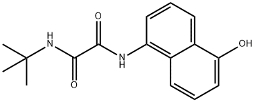 N'-tert-butyl-N-(5-hydroxynaphthalen-1-yl)oxamide Structural