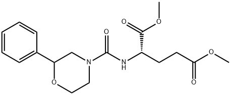 dimethyl (2S)-2-[(2-phenylmorpholine-4-carbonyl)amino]pentanedioate Structural