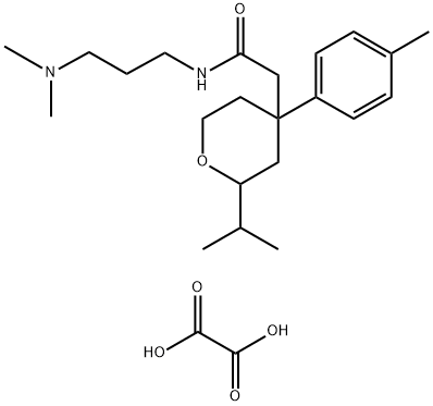 N-[3-(dimethylamino)propyl]-2-[4-(4-methylphenyl)-2-propan-2-yloxan-4-yl]acetamide oxalic acid Structural