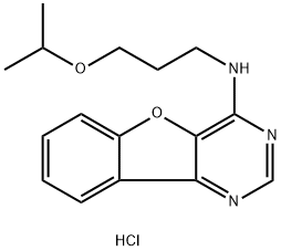 N-(3-propan-2-yloxypropyl)-[1]benzofuro[3,2-d]pyrimidin-4-amine hydrochloride Structural