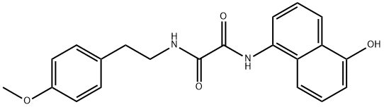N'-(5-hydroxynaphthalen-1-yl)-N-[2-(4-methoxyphenyl)ethyl]oxamide Structural