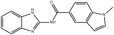 N-(1H-benzimidazol-2-yl)-1-methylindole-5-carboxamide Structural