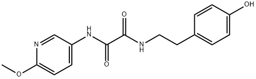 N-[2-(4-hydroxyphenyl)ethyl]-N'-(6-methoxypyridin-3-yl)oxamide Structural