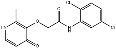 N-(2,5-dichlorophenyl)-2-[(2-methyl-4-oxo-1H-pyridin-3-yl)oxy]acetamide Structural