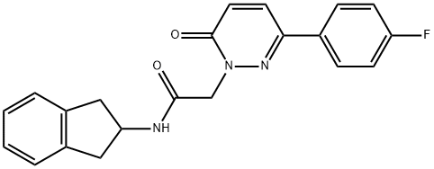 N-(2,3-dihydro-1H-inden-2-yl)-2-[3-(4-fluorophenyl)-6-oxopyridazin-1-yl]acetamide Structural